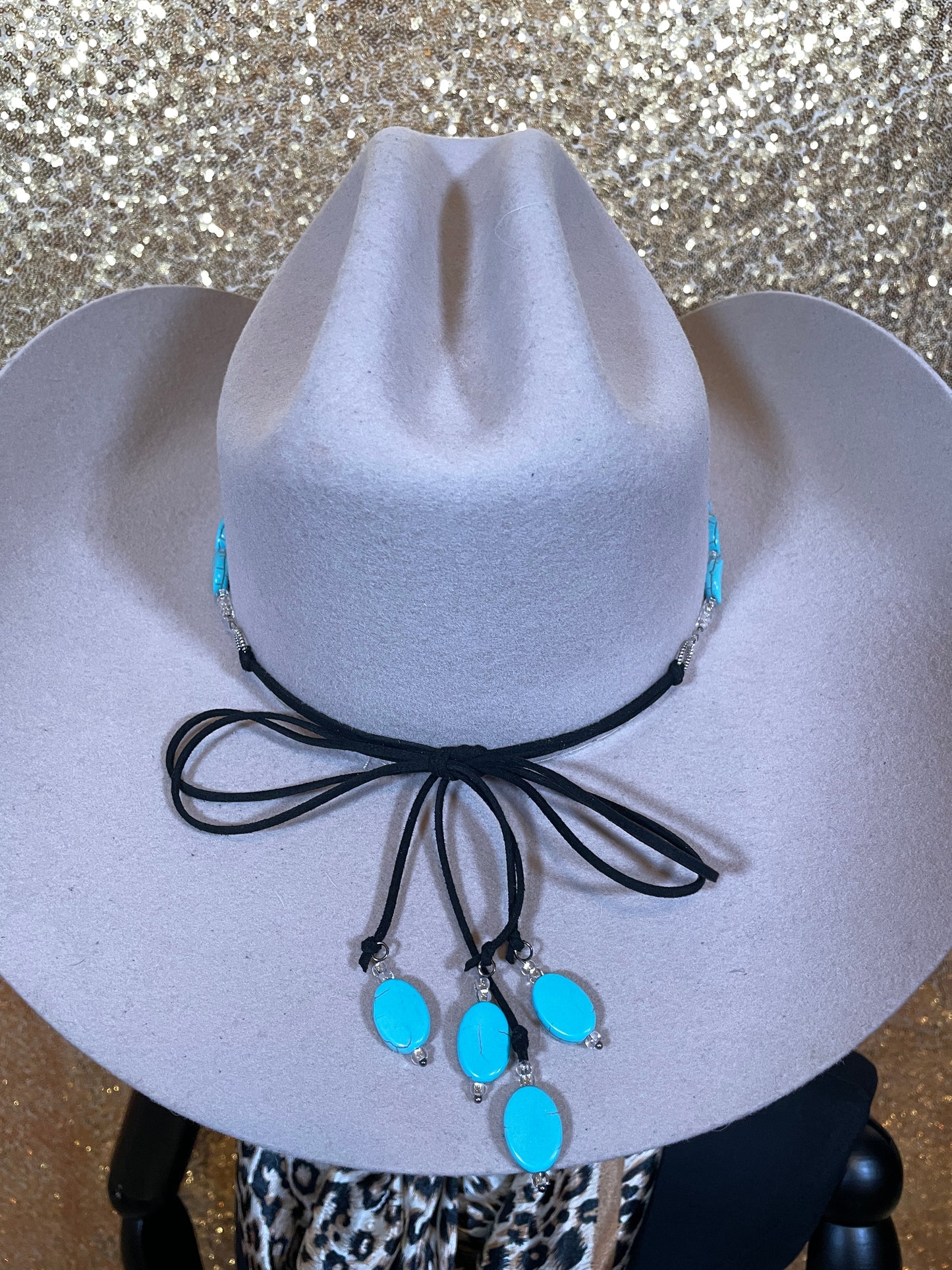 Oval Turquoise Hat Band