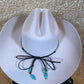 Thin Turquoise Hat Band