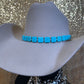 Square Turquoise Hat Band