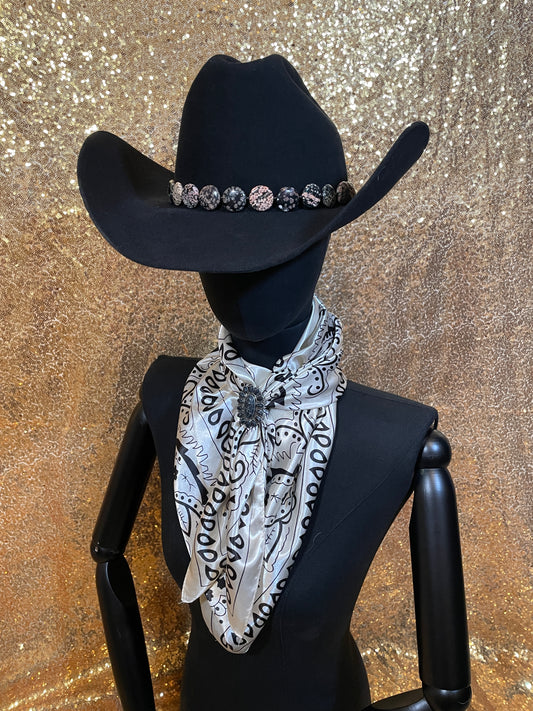 Black and Tan Speckle Hat Band