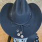 Black and Tan Speckle Hat Band