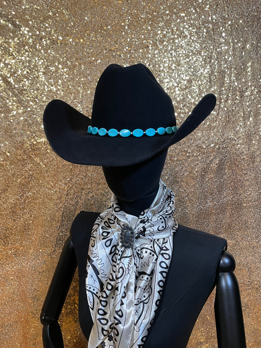 Oval Turquoise Hat Band