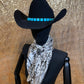 Square Turquoise Hat Band