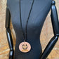 Black Opaque Crystal Volunteer Badge Holder