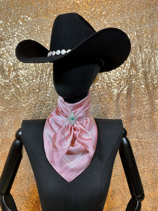 Pink Dot Paisley Wild Rag