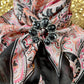Black Pink & Orange Paisley Wild Rag