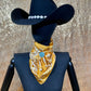Yellow Bandana Print Wild Rag