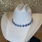 Blue Speckle Hat Band